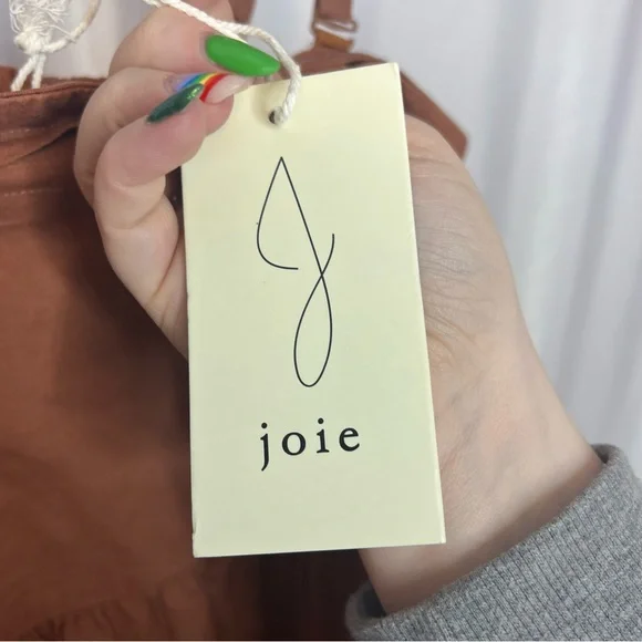 Joie Linen Blend Brown Midi Sundress, size 2 NWT - Picture 4 of 7